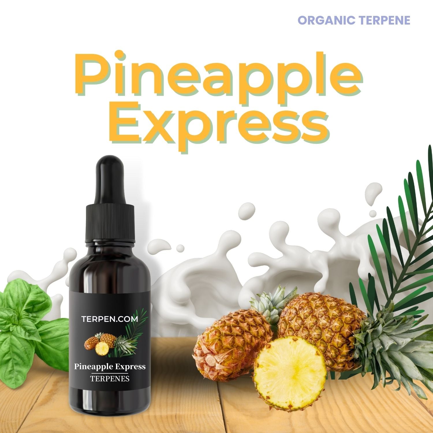 【Pineapple Express（パイナップルエックスプレス）】 ・パイナップルとトロピカルフルーツのフレーバーが森のようなトップノートと組み合わさり、トロピカルな名前にふさわしい香りです。